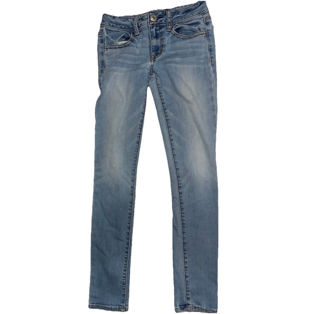AMERICAN EAGLE OUTFITTERS Jeans Super Stretch Jegging Woman’s Size 0 Light Wash
